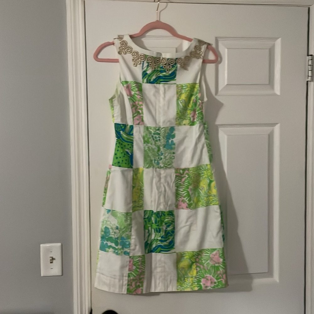 Lilly Pastel Patchwork Shift Dress - image 2